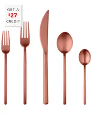 Mepra Linea Ice Bronze 5Pc Place Setting with $27 Credit