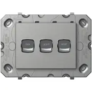 HPM ARTEOR 3 Gang Light Switch Fan/Light/Heat