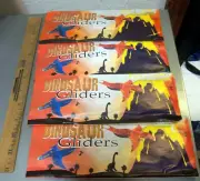4 different FLYING GLIDERS kits, new in packages, DINOSAURS! fun for kids 3 & up