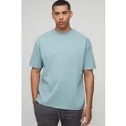 Mens Sage Oversized Interlock T-Shirt