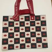 Waitrose Lulu Guinness Chess Bag Lips Crown Checker Board Black White Red 2024
