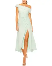 Mac Duggal Ruched Midi Dress