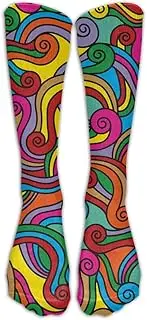 [XMKWI] Boho Tribal Pattern Girls Funny Athletic Crew Sock Stocking Workout Compression Socks