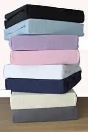 Dudu N Girlie Thick Jersey Cotton Travel Cot Fitted Sheet, 65 cm x 95 cm, Cream