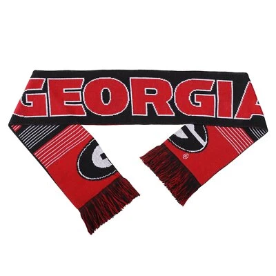 FOCO NCAA Georgia Bulldogs Reversible Split Logo Scarf