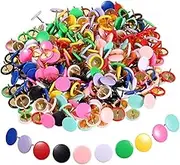 Uonlytech 300pcs Cute Thumb Tacks for Cork Board Flat Head Push Pins for Office for Bulletin Boards Posters Canvas Frames Decorative Pushpins for DIY Crafts