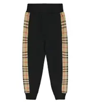 [Burberry Kids] Burberry Kids VIntage Check paneled jersey sweatpants Y 14 multicoloured