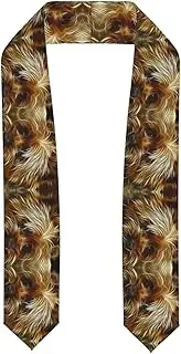 [EdWal] Funny Yorkie print Graduation Stole and Sash Class for Unisex Adult Honor Stole Honor Stole of 2025