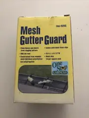 Mesh Gutter Guard New in Box Black 20 Feet x 6 .5 in