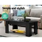Lift-Up Top Coffee Table Space-Saving Furniture Under-Shelf Storage Heavy Duty