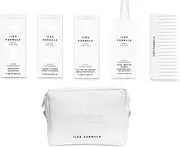 Iles Formula Extension Pack - Shampoo + Conditioner + Finishing Serum + Curl Revive Spray + Conditioner Distribution Comb in Faux Leather Beauty Bag. 6-Piece Sulfate, Silicone & Paraben Free Set
