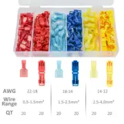 1200Pcs T-Tap Electrical Wire Crimp Terminals Quick Splice Cable Connectors Kit