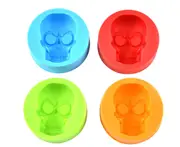 3D Skull Silicone Mold Ice Cube Maker Chocolate Mould Tray Ice Cream DIY Tool Whiskey Wine Cocktail Ice Cube - random