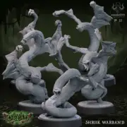 5 Shriik Warband 5 DIFFERENT sculpts Dungeons & Dragons Pathfinder TTRPG
