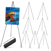 Easel Stand for Display Wedding Sign and Poster, 63 Inch Instant Folding Art 8