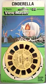 Walt Disney World Cinderella View-Master Packet 3 Reels In 3D #3009