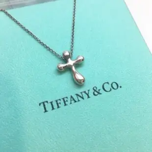 正品Tiffany十字架925純銀項鍊 十字架項鍊 經典十字架 聖經 基督教 純銀 銀鍊 銀項鍊 鋼鍊