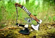 Viking Axe Corban Steel With Leather Sheath For Hunting Outdoor Camping Xmas AU