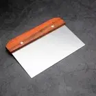 Wooden Handle Pastry Spatula Non-stick Flour Scrapper Dough Cutter Baking