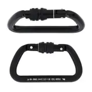 BrigadeQM Fusion Tazo Locking D Carabiner-Black