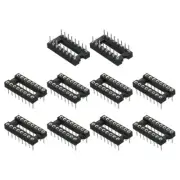 2.54mm Pitch DIP IC Socket Connector Dual Row 7.6 Row Pitch 16 Pins 20 Pcs