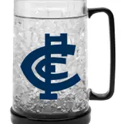 Carlton Blues AFL Aussie Rules Freeze Beer Stein Frosty Mug Cup