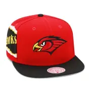 Mitchell & Ness Atlanta Hawks NBA Jumbotron Snapback Hat Cap - Red/Black