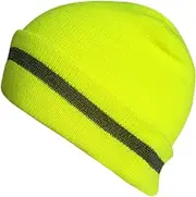 [Generic] Reflective Running Hat,Women Knit Hats Fashionable High Visibility Hat - Trendy Winter Knit Hat Warm Winter Hats for Women Men