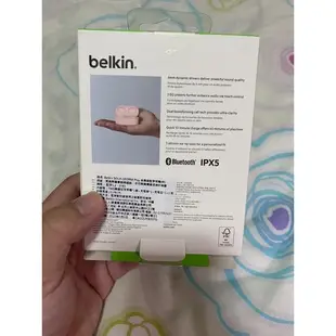 全新公司貨便宜賣Belkin Soundform play真無線藍牙耳機 稀有粉色 少女 特別色