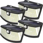 New Solar Motion Sensor Lights 120 LEDs with Lights Reflector,270° Wide Angle...