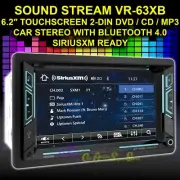 SOUND STREAM VR-63XB 2-DIN 6.2" TOUCHSCREEN CD DVD MP3 PLAYER BLUETOOTH RECEIVER