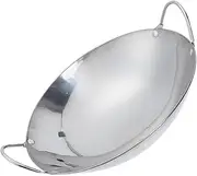 MUSISALY Anti-Overflow Stainless Steel Pot Metal Handle Round Bottom Wok Versatile Cookware Thicken Pot Safe for Home Travel Camping