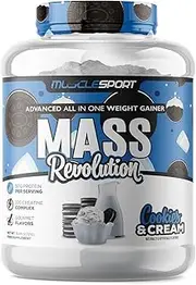 Musclesport Mass Revolution Cookies Cream Mass Gainer Powder 2.75 kg
