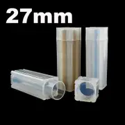 Lot X 5 Pcs / Coin Tube Storage Box For Coins Plastic Direct For 19 20.5 22.5 25 27 30 Or 40mm Coins 22.5mm