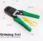 RJ45 RJ11 RJ12 Cat5 e Cat6 Network LAN Cable Crimping Tool Modular Crimper Plier