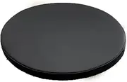 Bistro Outdoor Seat Pads for Small Round Patio Chairs, Round Chair Cushions 18 inch, Round Memory Foam Seat Cushions Cover Removable and Detachable, Waterproof Leather Fabric Black
