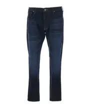 Emporio Armani Five Pocket Logo Patch Jeans 33,30,31 Blue