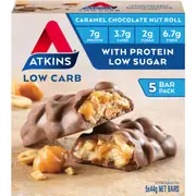 Atkins Caramel Chocolate Nut Roll 5 Pack