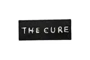 The Cure Woven Text Logo Iron On Patch (Black/White) (One Size)