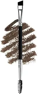 Ksvsonrvi Eyebrow Brush, Professional Double-Ended Angled Eye Brow Brush and Spoolie Brush, Black