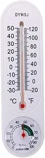 Thermometer Hygrometer Wall Hung Room Electronic Temperature Humidity Meter Sensor Gauge with Celsius/Fahrenheit (℃/℉), for Indoor Outdoor Home Garden Office Decoration