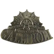 Australian Army Badge Military Forces Gallipoli Plaque Sign Cast Iron
