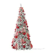 5ft Popup Christmas Tree Folding Handmade for Holiday Party Supplies Outdoor