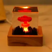 Nuclear Explosion Lamp USB Powered Mushroom Cloud Lamp with Base Creative◍