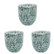 3x Urban Speckle Candle Sage Coloured 8cm Stylish Home Decor Fragrance Set