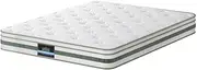 Giselle Double Mattress, 20cm Thickness, Mattress in a Box, Green Tea Foam Hybrid Matress for Motion Isolation, Soft and Comfortable, Pressure Relief,Medium Firm Support