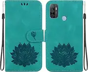 Compatible with Tecno Spark 7P 4G Magnetic Card Slot Wallet Case Cover,Compatible with Tecno Spark 7P 4G Flip Kickstand case Green