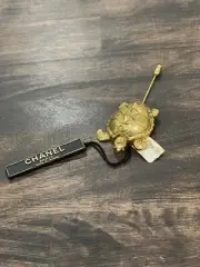 New Vintage CHANEL 96 Turtle Rhinestone Brooch Stick Pin W/ Tags RARE (B2)