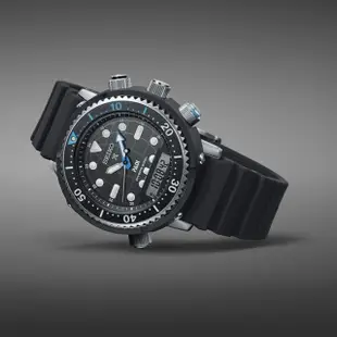 【SEIKO 精工】Prospex DIVER SCUBA 雙顯日本南極探測太陽能潛水錶(SNJ035P1/H855-00B0C)