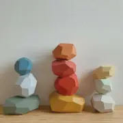 Wooden Balancing Stacking Stones, 36pcs Sorting and Stacking Building Blocks